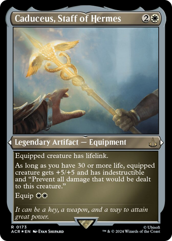 {R} Caduceus, Staff of Hermes (Foil Etched) [Assassin's Creed][ACR 173]