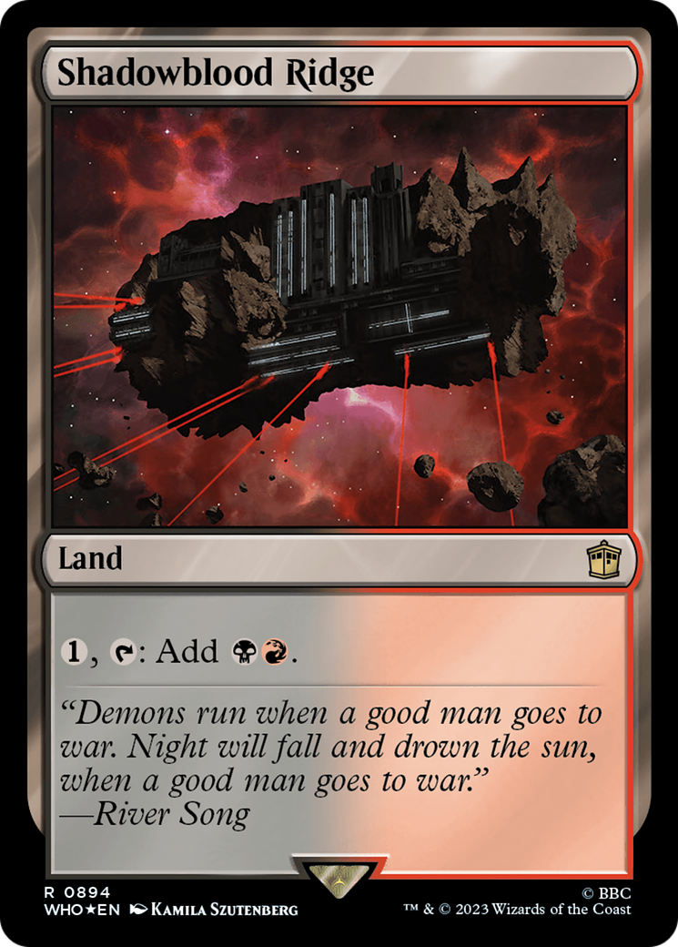 {R} Shadowblood Ridge (Surge Foil) [Doctor Who][WHO 894]