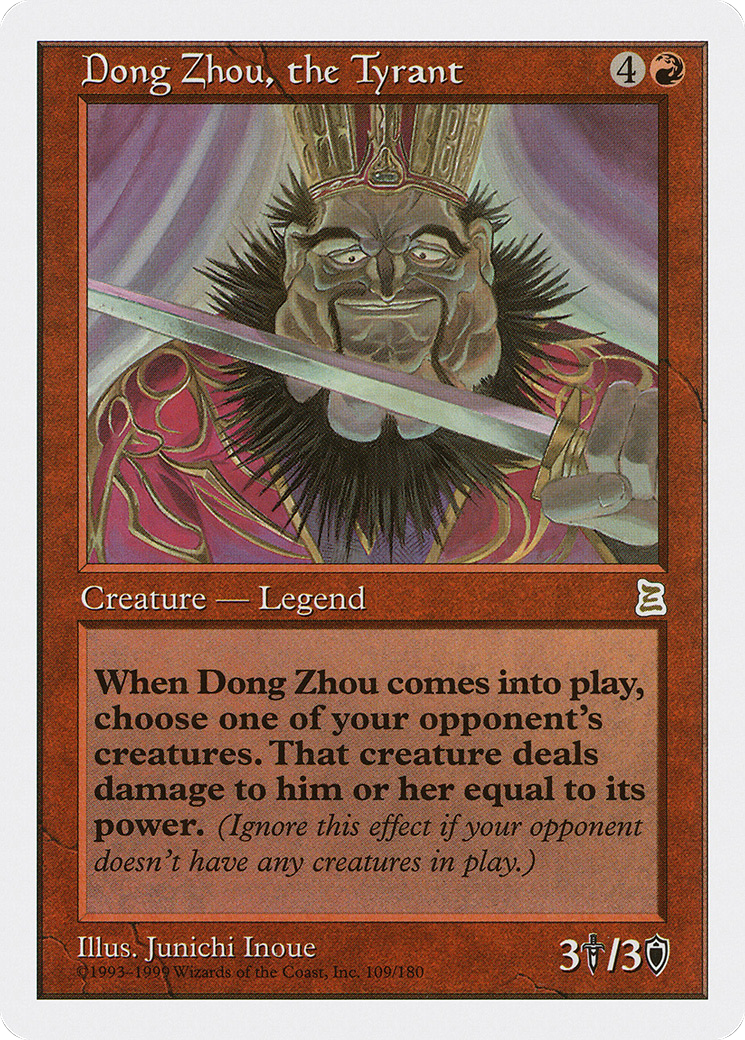 {R} Dong Zhou, the Tyrant [Portal Three Kingdoms][PTK 109] - Misty Mountain Games