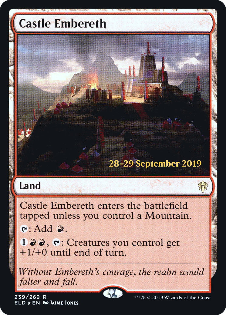 {R} Castle Embereth [Throne of Eldraine Prerelease Promos][PR ELD 239]