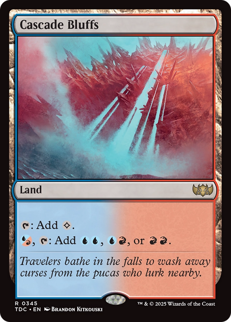 {R} Cascade Bluffs [Tarkir: Dragonstorm Commander][TDC 345]