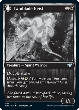 {C} Twinblade Geist // Twinblade Invocation [Innistrad: Double Feature][DBL 307]