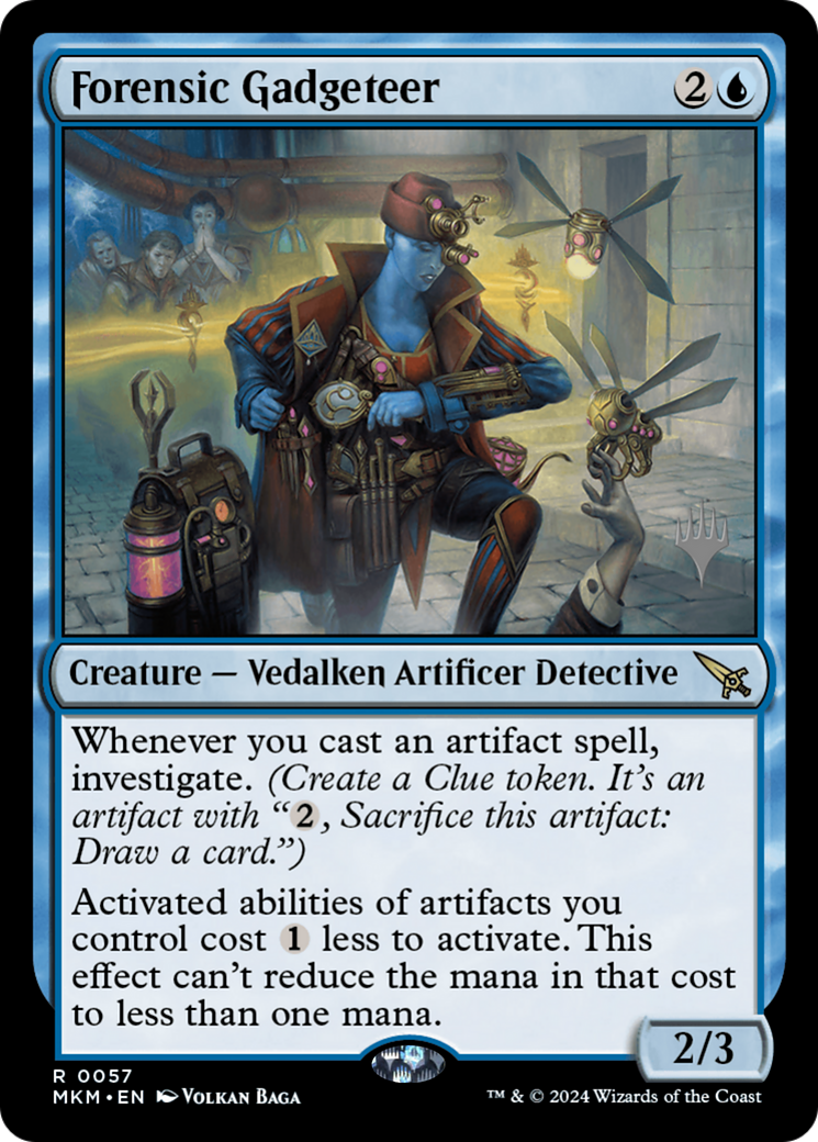 {R} Forensic Gadgeteer (Promo Pack) [Murders at Karlov Manor Promos][PP MKM 057]