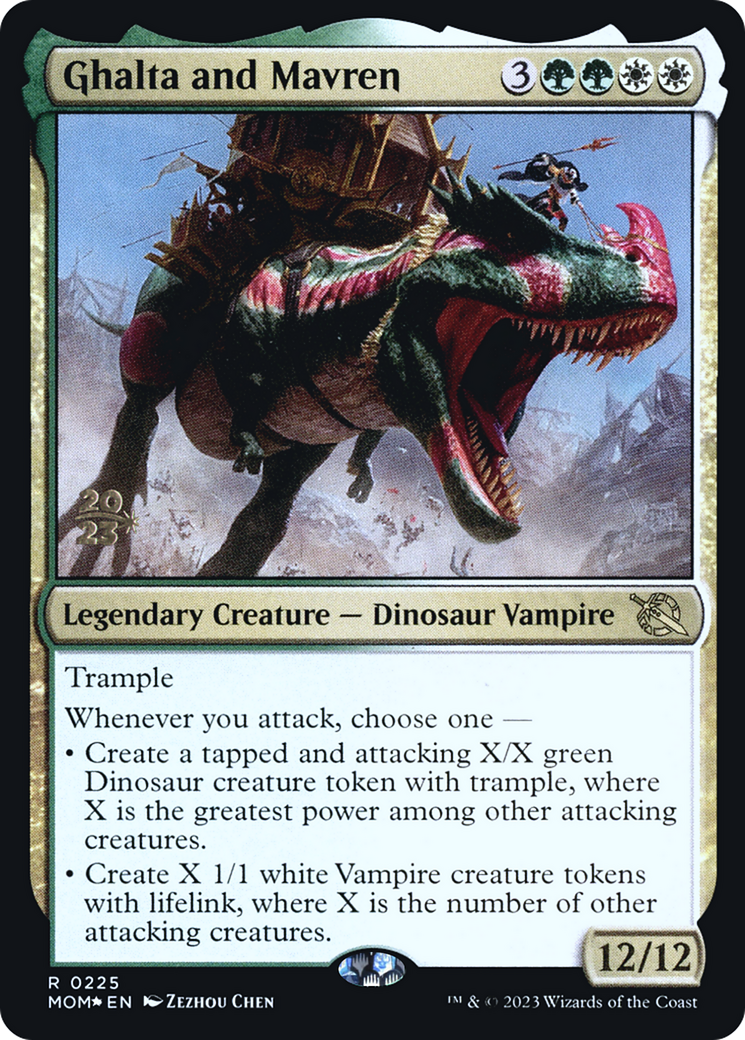 {R} Ghalta and Mavren [March of the Machine Prerelease Promos][PR MOM 225]