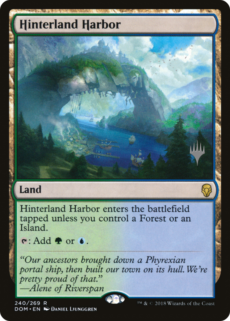 {R} Hinterland Harbor (Promo Pack) [Dominaria Promos][PP DOM 240]