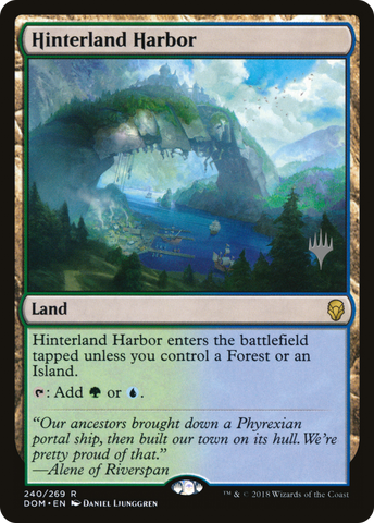 {R} Hinterland Harbor (Promo Pack) [Dominaria Promos][PP DOM 240]