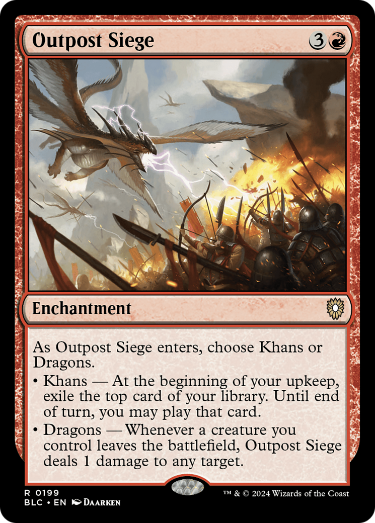 {R} Outpost Siege [Bloomburrow Commander][BLC 199]