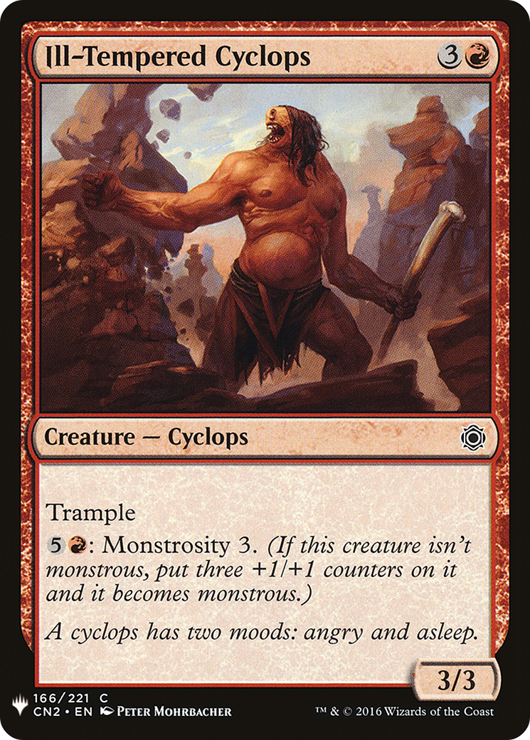 {C} Ill-Tempered Cyclops [Mystery Booster][LS CN2 166]