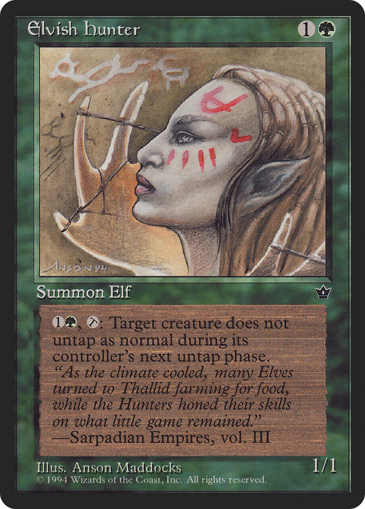 {C} Elvish Hunter (Anson Maddocks) [Fallen Empires][FEM 67B]
