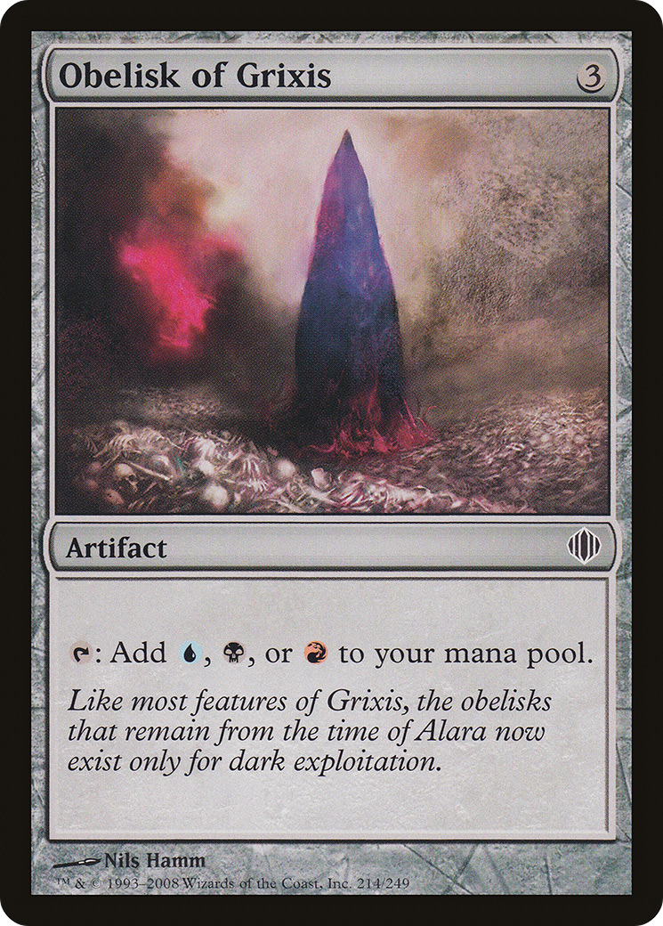 {C} Obelisk of Grixis [Shards of Alara][ALA 214]