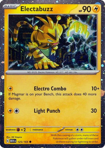 [PKM-R] Electabuzz (125/165) (Cosmos Holo) [Miscellaneous Cards]