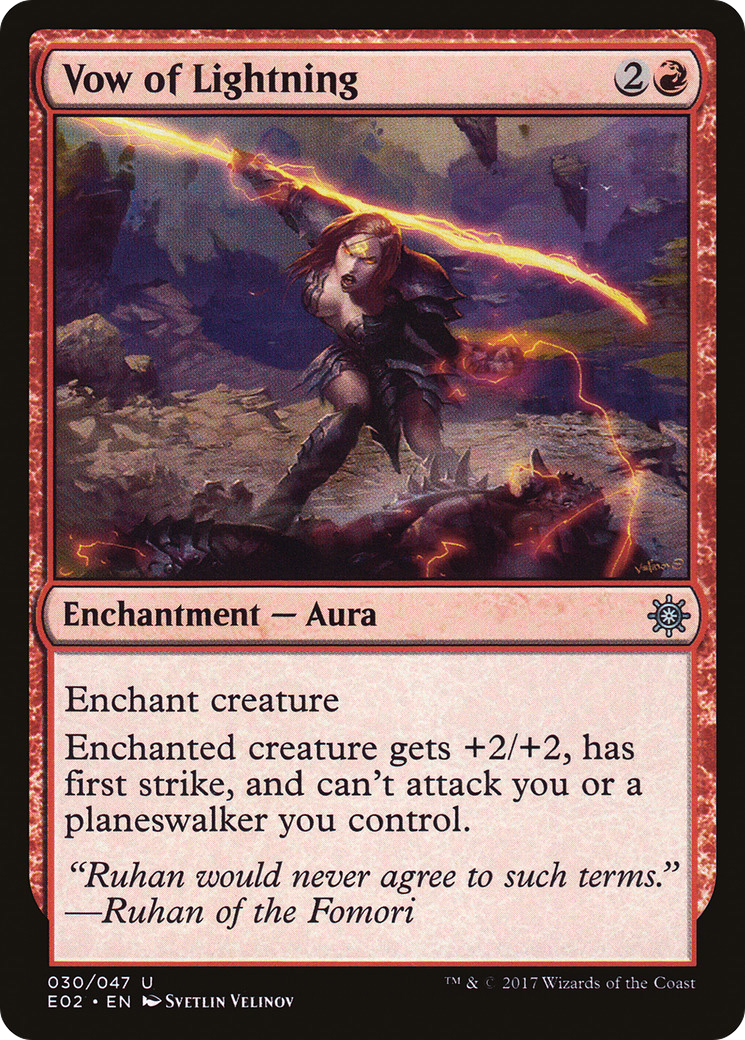 {C} Vow of Lightning [Explorers of Ixalan][E02 030]