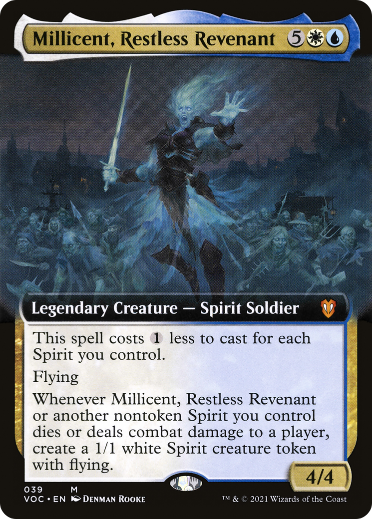{R} Millicent, Restless Revenant (Extended Art) [Innistrad: Crimson Vow Commander][VOC 039]