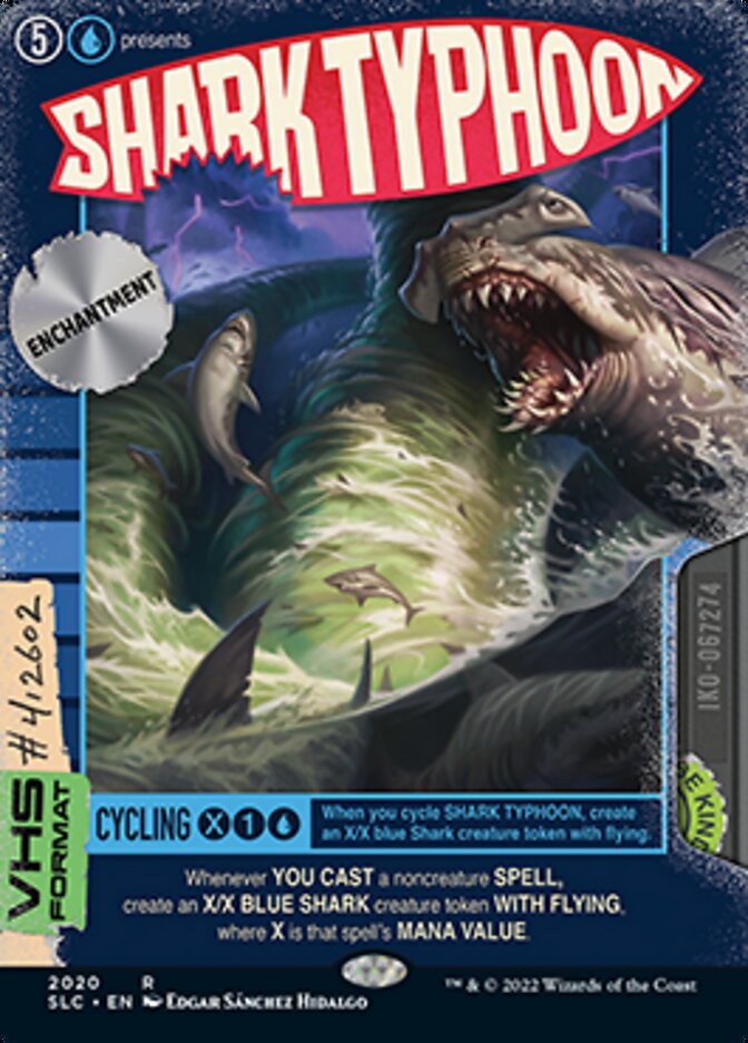 {R} Shark Typhoon (Borderless Alternate Art) [Secret Lair 30th Anniversary Countdown Kit][SLC 2020]