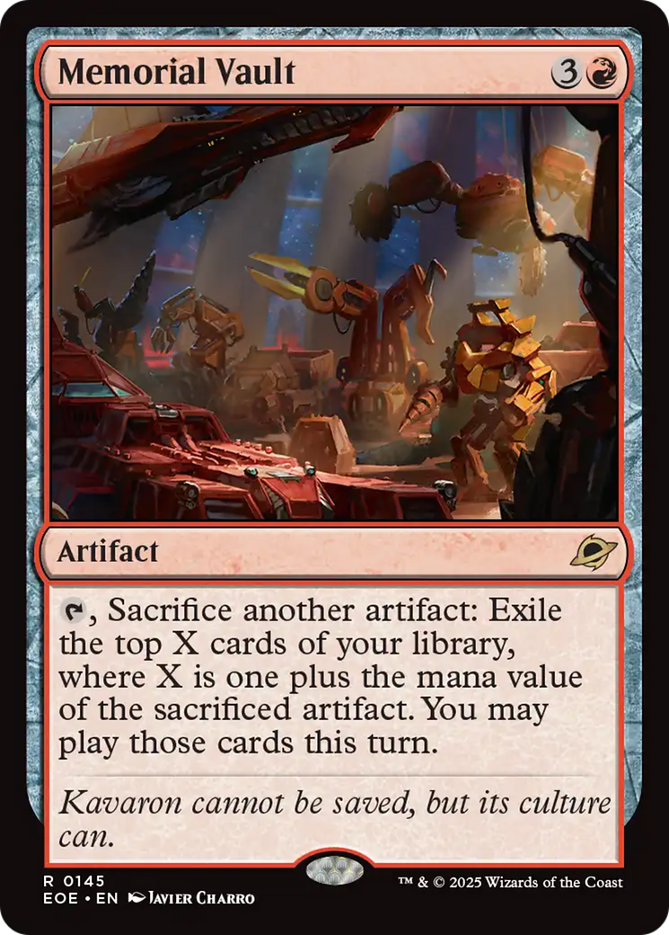 {@@ EOE R} Memorial Vault [Edge of Eternities][EOE 145]