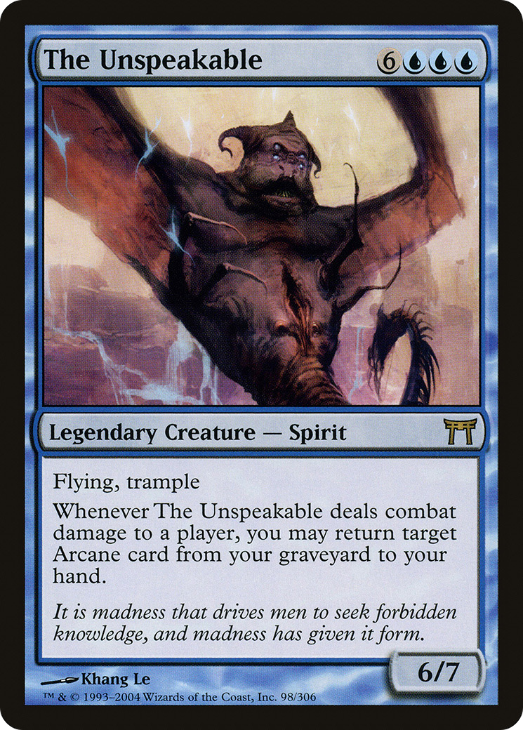{R} The Unspeakable [Champions of Kamigawa][CHK 098] - Misty Mountain Games