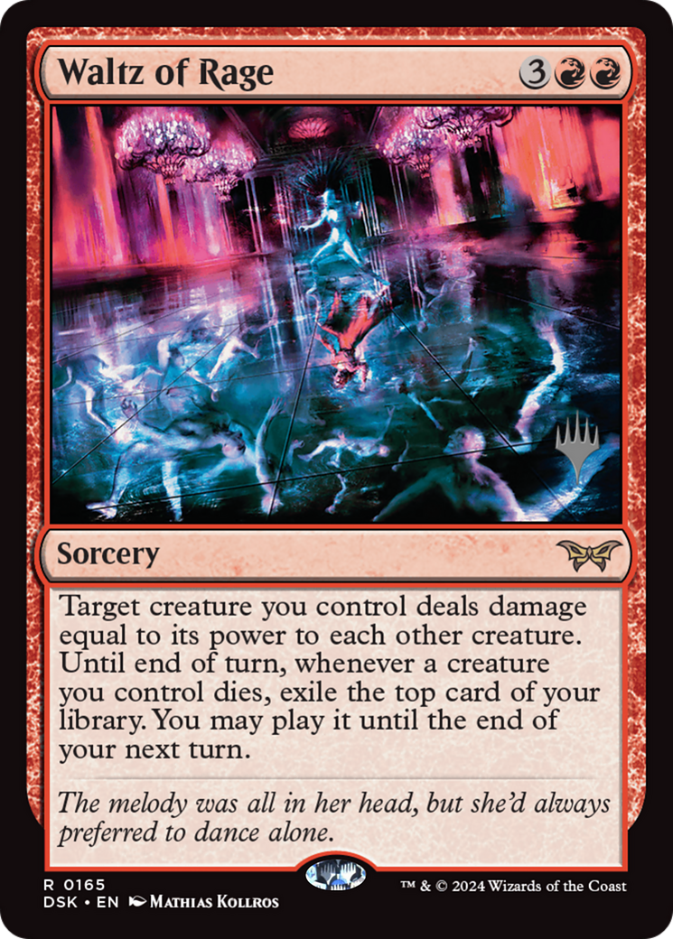 {@R} Waltz of Rage [Duskmourn: House of Horror Promos][PP DSK 165]