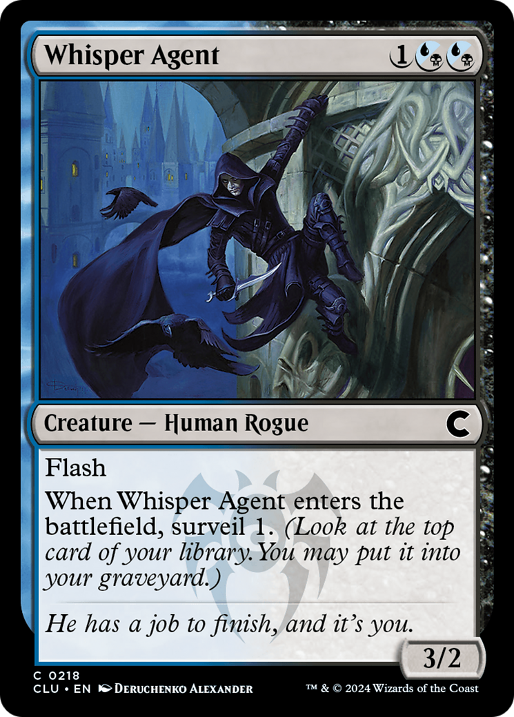 {C} Whisper Agent [Ravnica: Clue Edition][CLU 218]