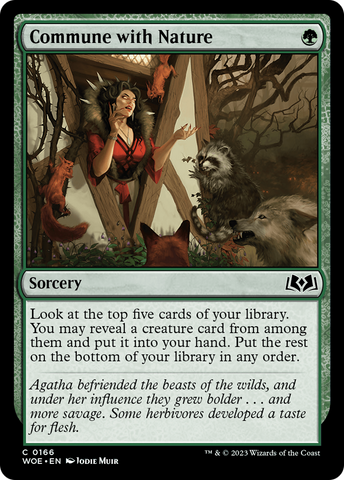 {@C} Commune with Nature [Wilds of Eldraine][WOE 166]
