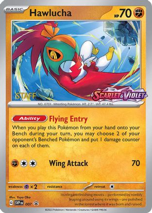 [PKM-R] Hawlucha (007) [Staff] [Scarlet & Violet: 151]