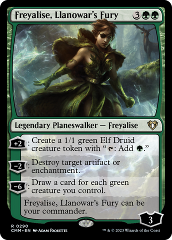 {R} Freyalise, Llanowar's Fury [Commander Masters][CMM 290]