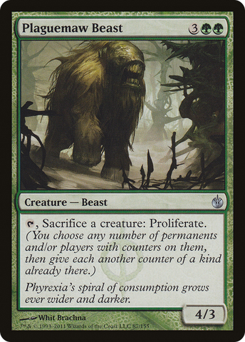{C} Plaguemaw Beast [Mirrodin Besieged][MBS 087]