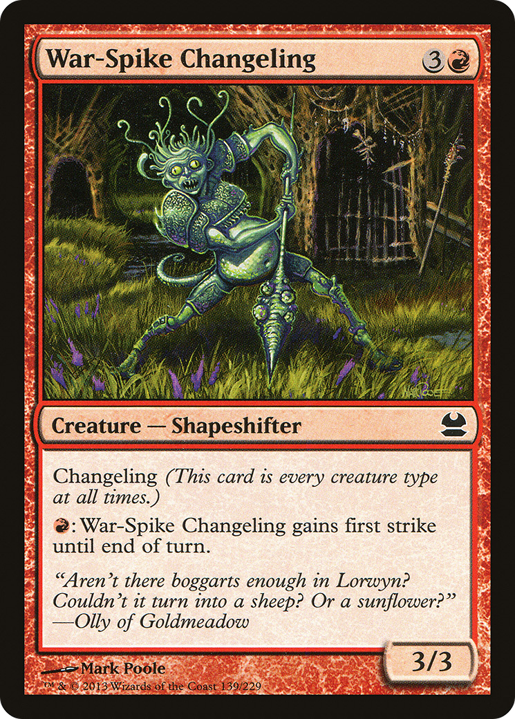 {C} War-Spike Changeling [Modern Masters][MMA 139]
