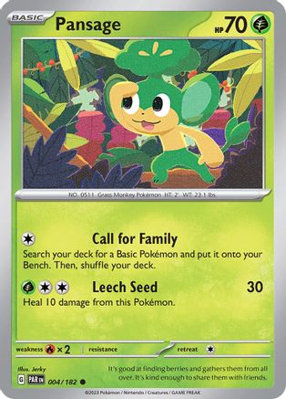 [PKM] Pansage (004/182) [Paradox Rift]