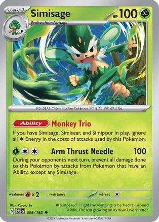 [PKM] Simisage (005/182) [Paradox Rift]