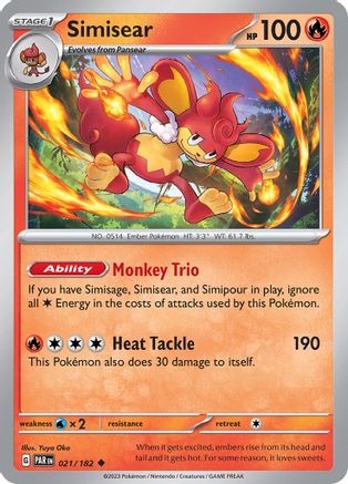 [PKM] Simisear (021/182) [Paradox Rift]