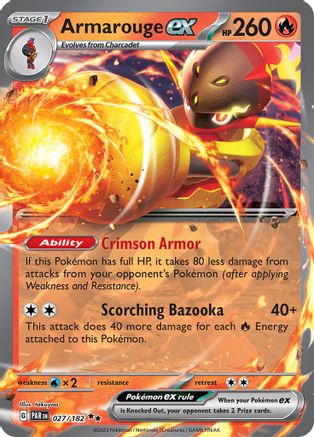 [PKM] Armarouge ex (027/182) [Paradox Rift]