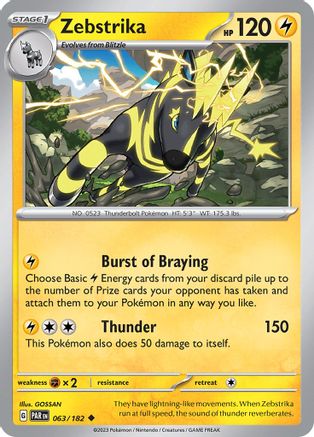 [PKM] Zebstrika (063/182) [Paradox Rift]