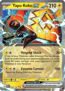 [PKM] Tapu Koko ex (068/182) [Paradox Rift]
