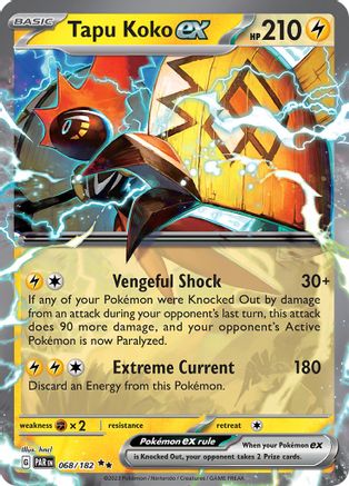 [PKM-R] Tapu Koko ex (068/182) [Paradox Rift]