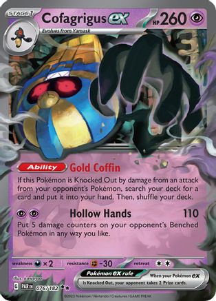 [PKM] Cofagrigus ex (076/182) [Paradox Rift]