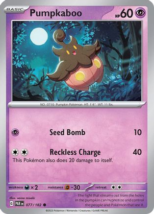 [PKM] Pumpkaboo (077/182) [Paradox Rift]