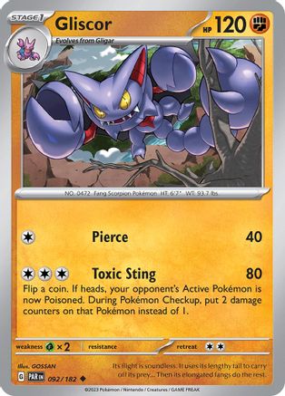 [PKM] Gliscor (092/182) [Paradox Rift]