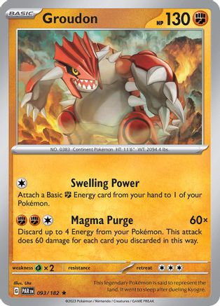 [PKM-R] Groudon (093/182) [Paradox Rift]