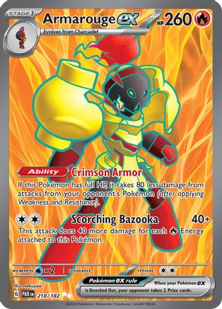 [PKM] Armarouge ex (218/182) [Paradox Rift]