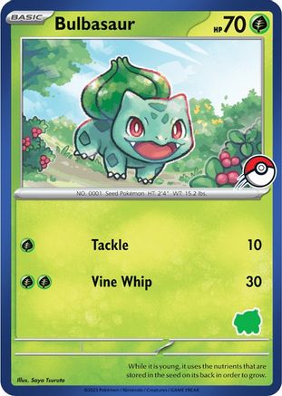 [PKM-R] Bulbasaur (Blue Border) [My First Battle]
