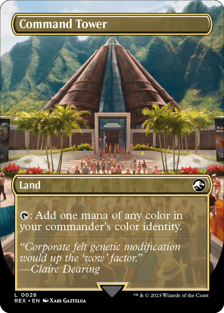 {C} Command Tower // Commander Tower (Borderless) [Jurassic World Collection][REX 026]
