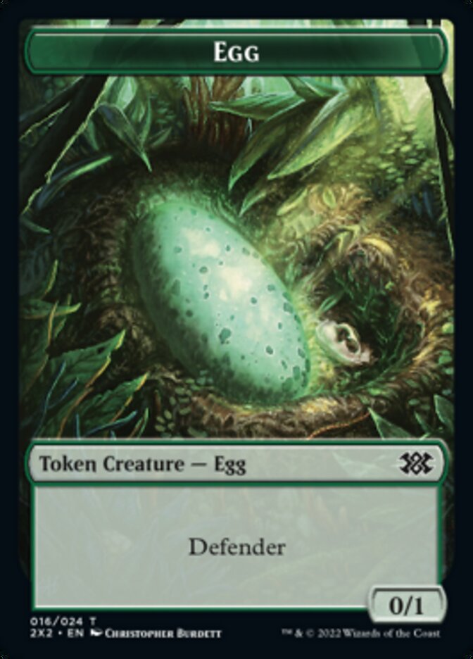 {T} Egg // Soldier Double-sided Token [Double Masters 2022 Tokens][T2X2 16//7]