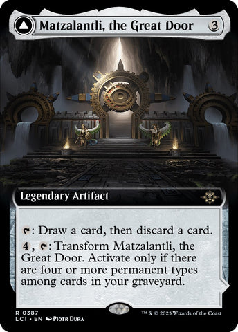 {@R} Matzalantli, the Great Door // The Core (Extended Art) [The Lost Caverns of Ixalan][LCI 387]