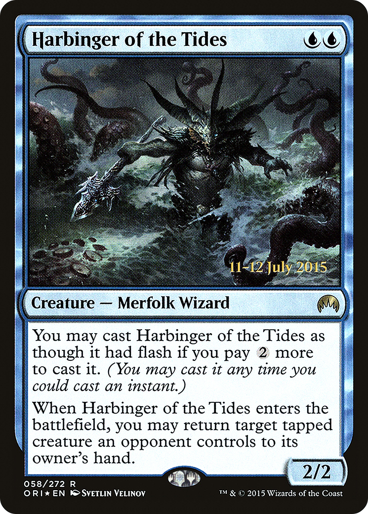 {R} Harbinger of the Tides [Magic Origins Prerelease Promos][PR ORI 058]