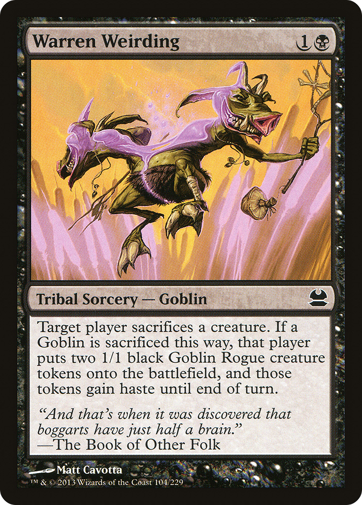 {C} Warren Weirding [Modern Masters][MMA 104]