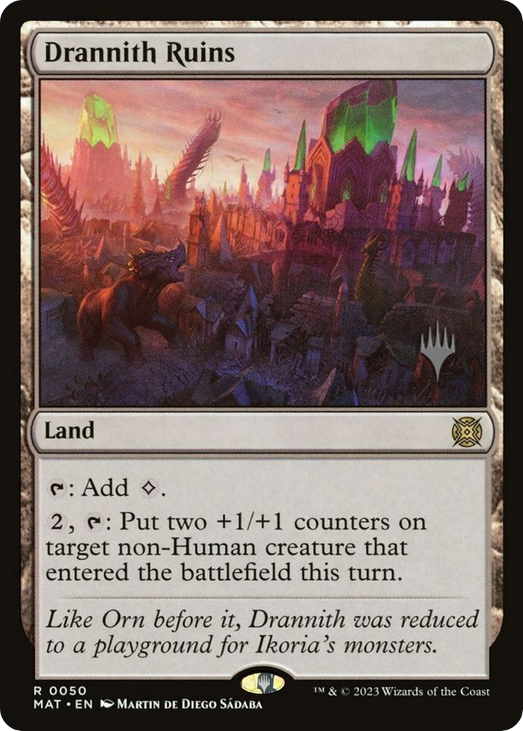 {@R} Drannith Ruins (Promo Pack) [The Lost Caverns of Ixalan Promos][PP MAT 050]