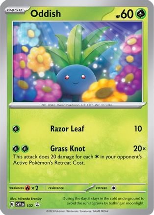 [PKM] Oddish (102) [Scarlet & Violet: Black Star Promos]