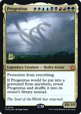 {@R} Progenitus [Foundations Prerelease Promos][PR FDN 244]