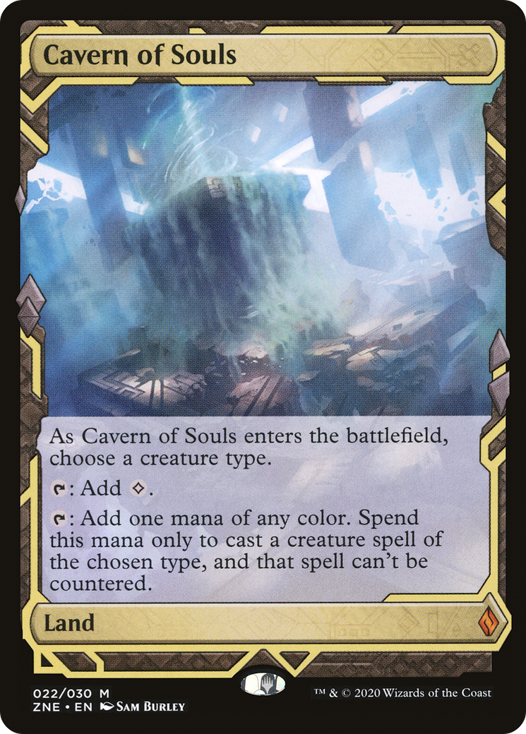 {R} Cavern of Souls (Expeditions) [Zendikar Rising Expeditions][ZNE 022]