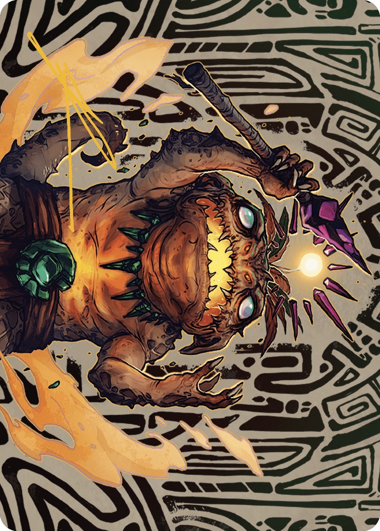 {A} Zoyowa Lava-Tongue Art Card (Gold-Stamped Signature) [The Lost Caverns of Ixalan Art Series][GS ALCI 054]